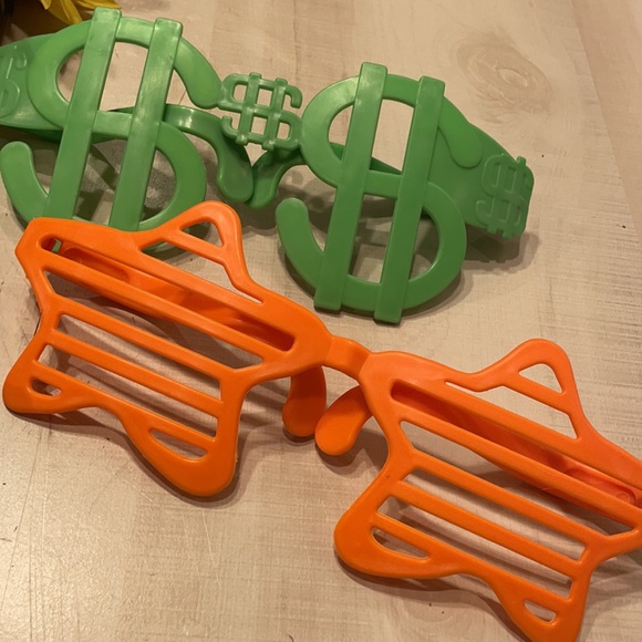 PHOTO BOOTH FUN - Jumbo Fun Shutter Shades set of 5 - Picture 3 of 4